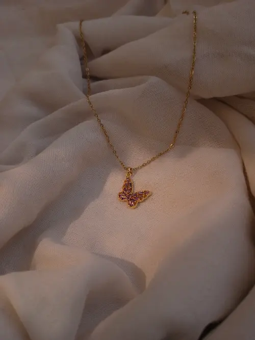 Purple Butterfly Pendant