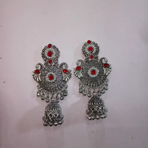 Rajputana Peacock Jhumka